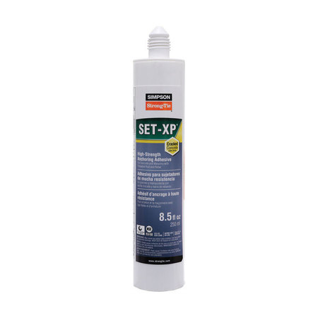 Simpson Strong-Tie Epoxy Adhesive, Cartridge, 8.5 oz SET-XP10